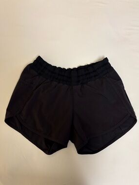 Vintage Lululemon Run: Track Attack Shorts Black (2013 Era) Size 4